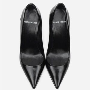 Pierre Hardy Leather Block Heel Pointed Toe Pump
